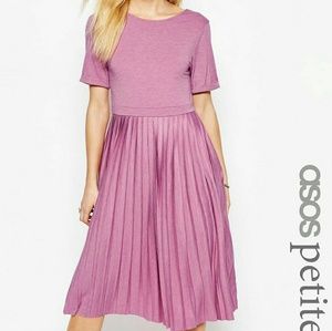 NWOT Asos pleated midi dress